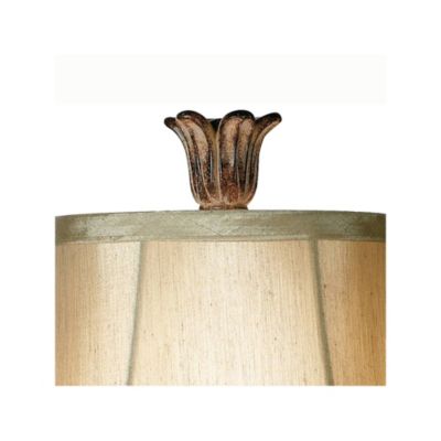 Traditional Table Lamp Urn 25.5" High Two Tone Bronze Off White Bell Shade for Living Room Family Bedroom Bedside Nightstand