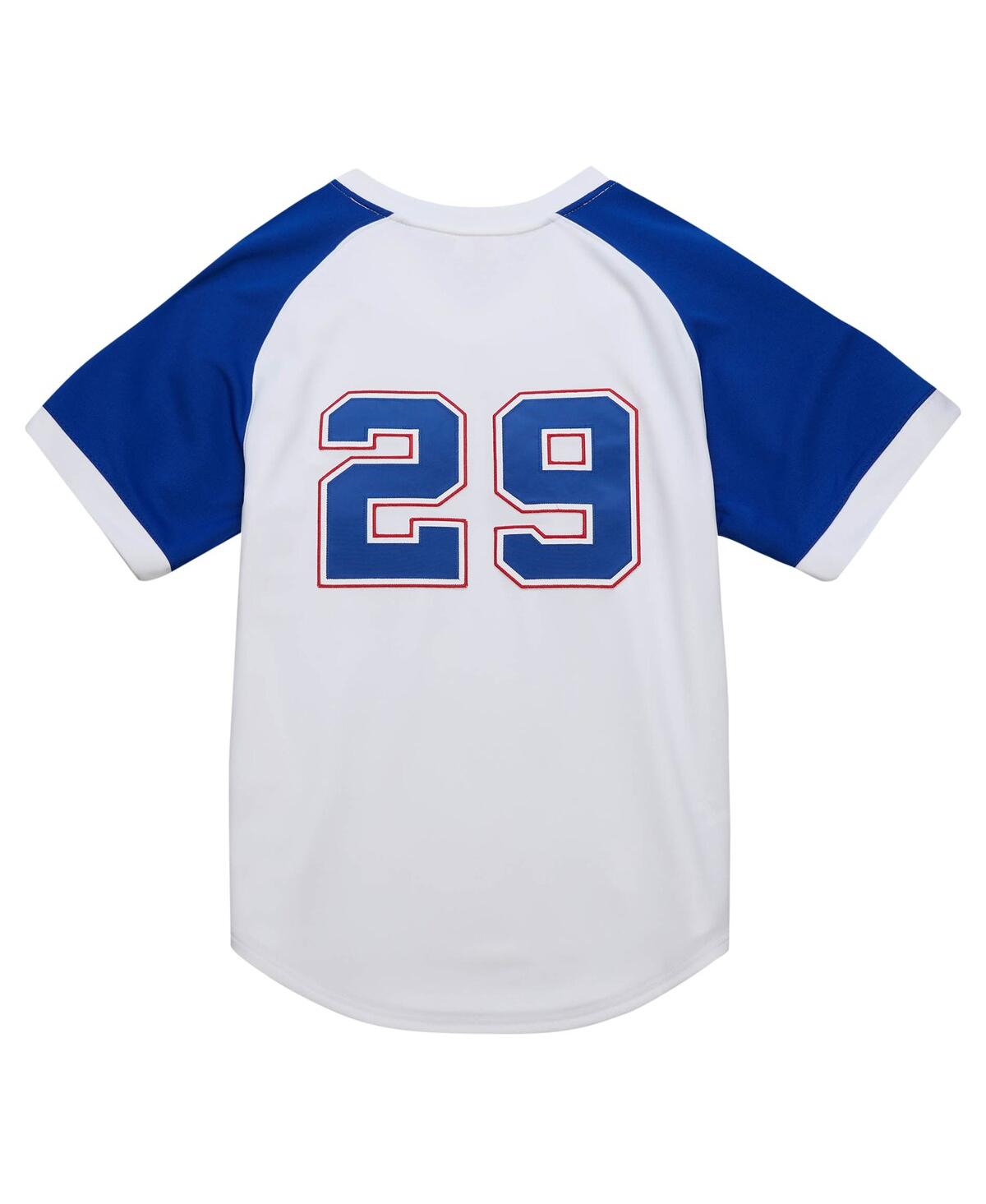 Mitchell Ness Men's John SmoltzAtlanta Braves 2004 Cooperstown Collection Authentic Throwback Jersey - White