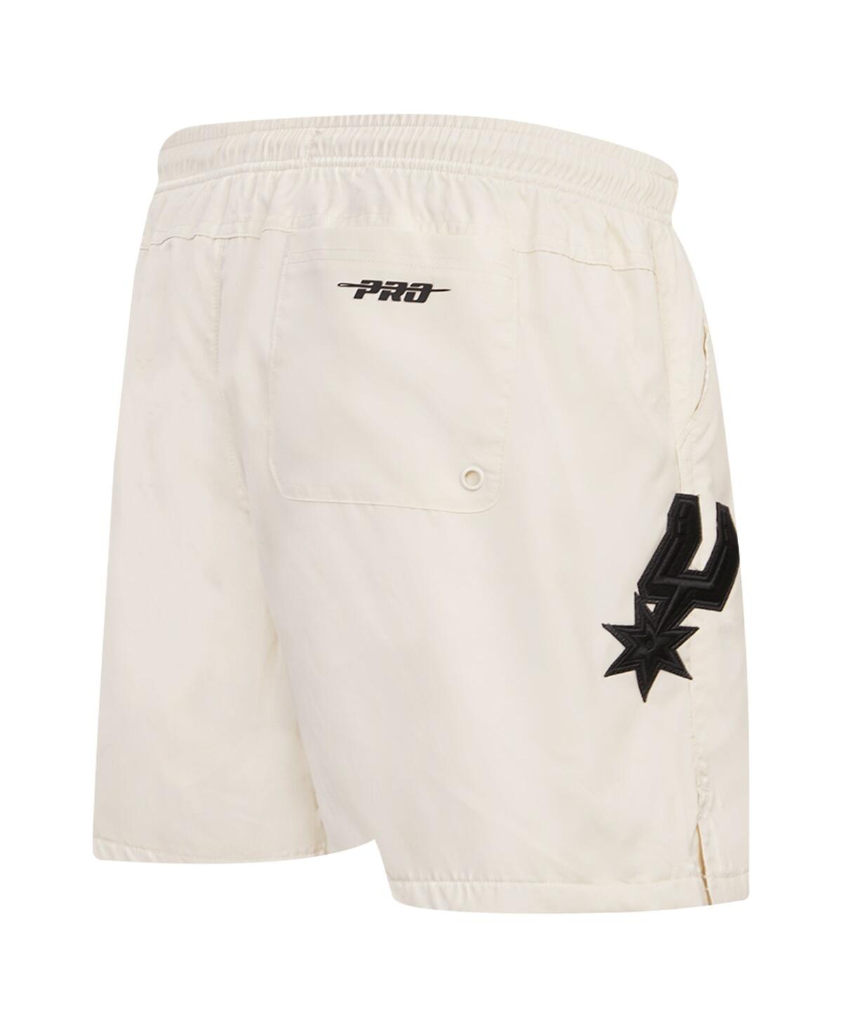 Pro Standard Men'sSan Antonio Spurs Triple Tonal Woven Shorts - Cream
