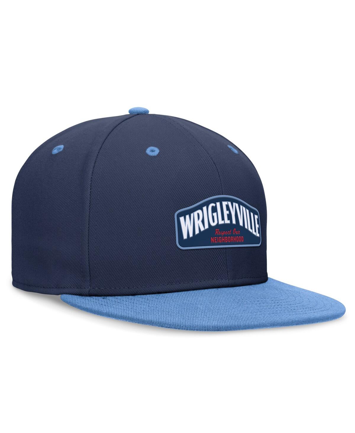Nike Men'sLight Blue Chicago Cubs City Connect True Fitted Hat - Navy, Light Blue