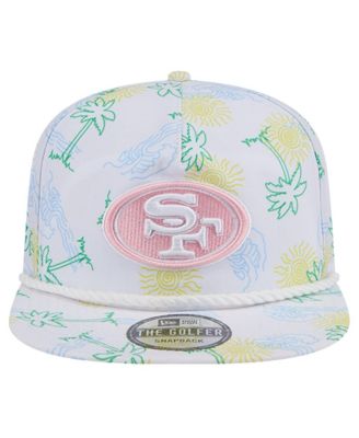 Men's White San Francisco 49ers Vacay Golfer Snapback Hat