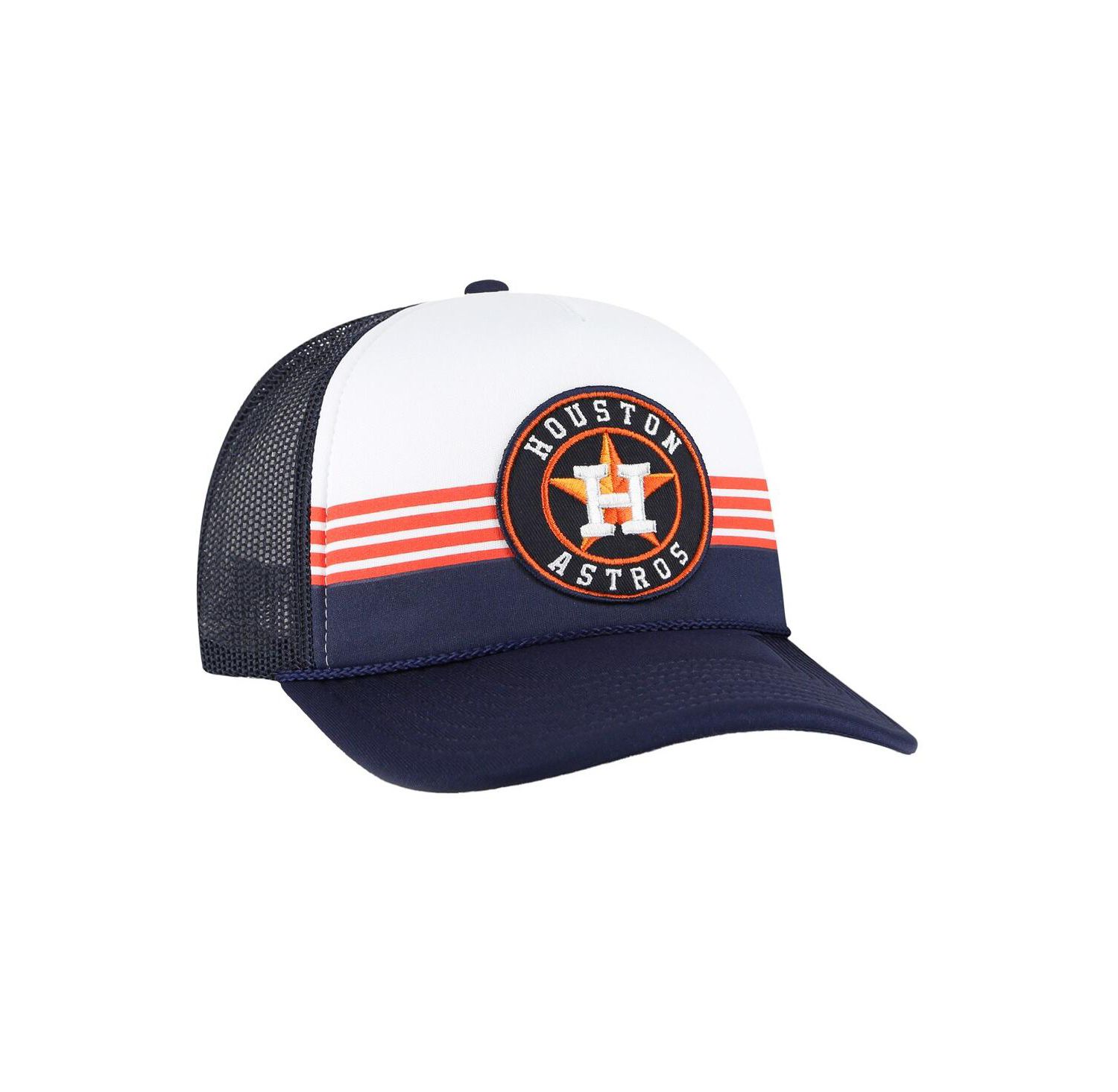 47 Brand Men's Navy Houston Astros Lift Off Foam Front Mesh Trucker Adjustable Hat