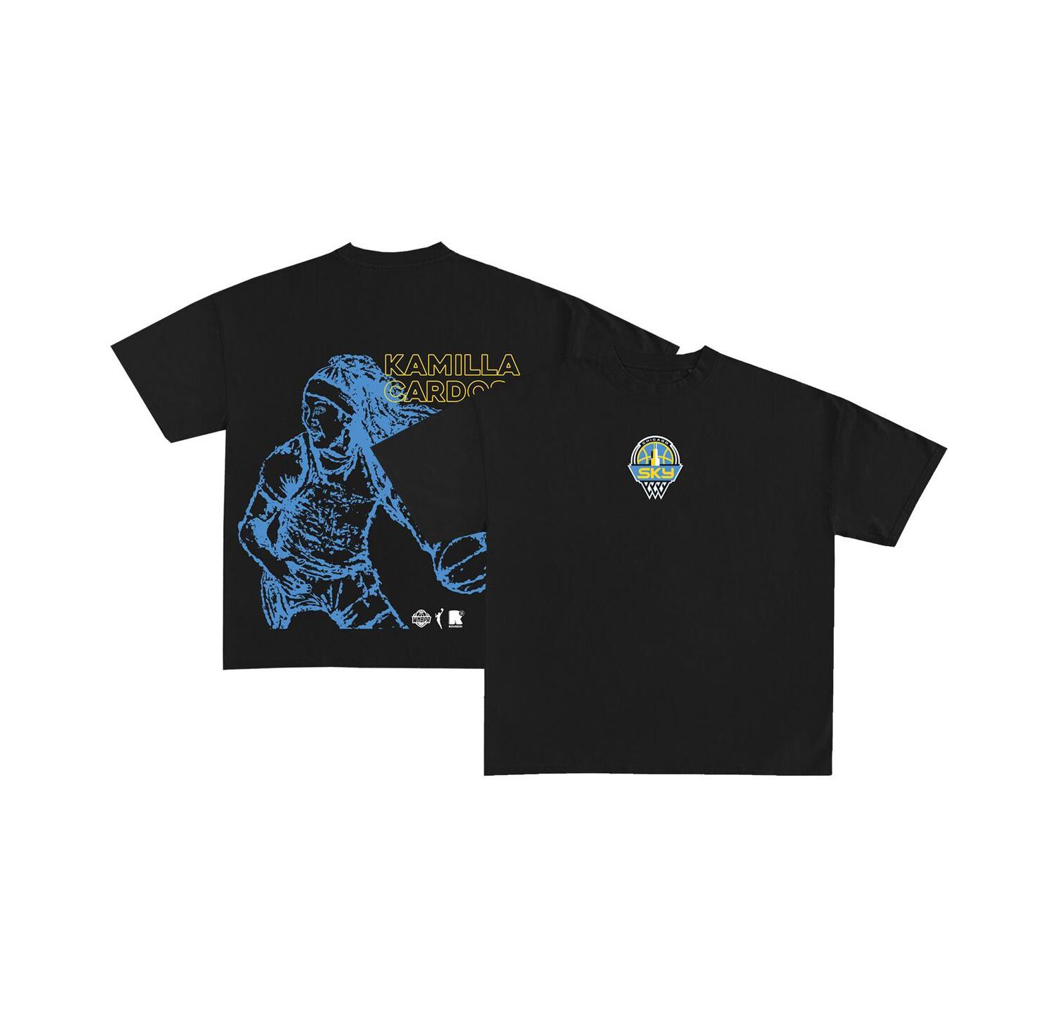 Men's and Women's Angel Reese Black Chicago Sky 2024 WNBA Draft Player T-Shirt