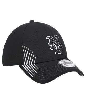 Men's Black New York Mets Active Dash Mark 39THIRTY Flex Hat
