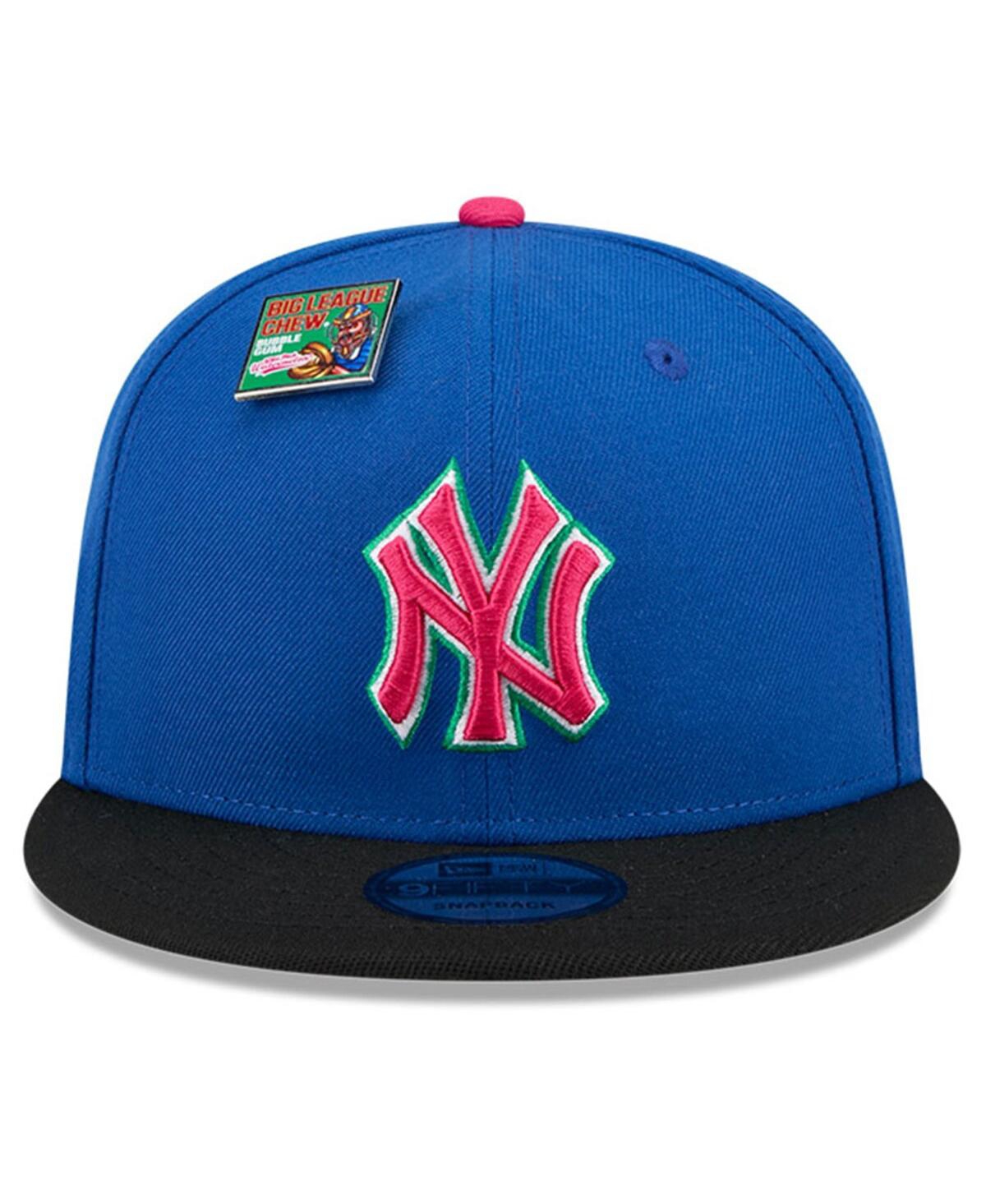 New Era Men'sBlack New York Yankees Watermelon Big League Chew Flavor Pack 9FIFTY Snapback Hat - Royal, Black