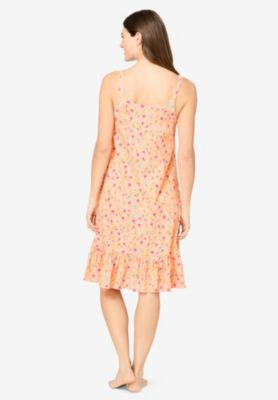 Plus Size Sleeveless Knit Chemise Sleepshirt