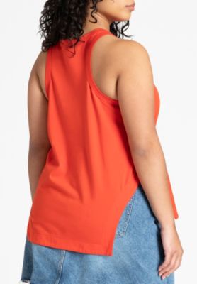 Women's Plus Size Scooped Hem Tank Top