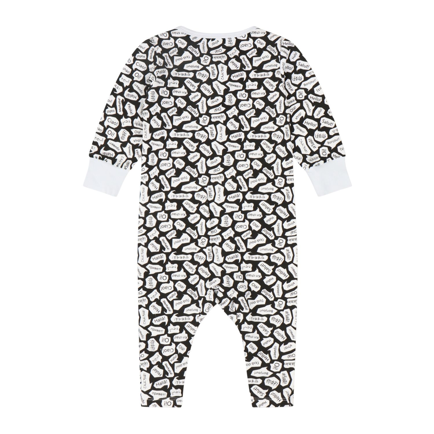 Infant Long Sleeve Button Front Romper