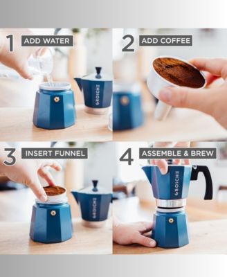 Milano Expresso Elegance: Moka Pot Espresso Cup set