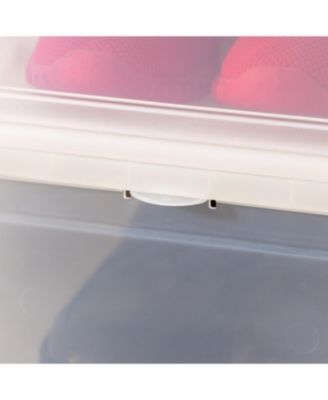 6 Pack Wide Front Entry Stackable Shoe Box