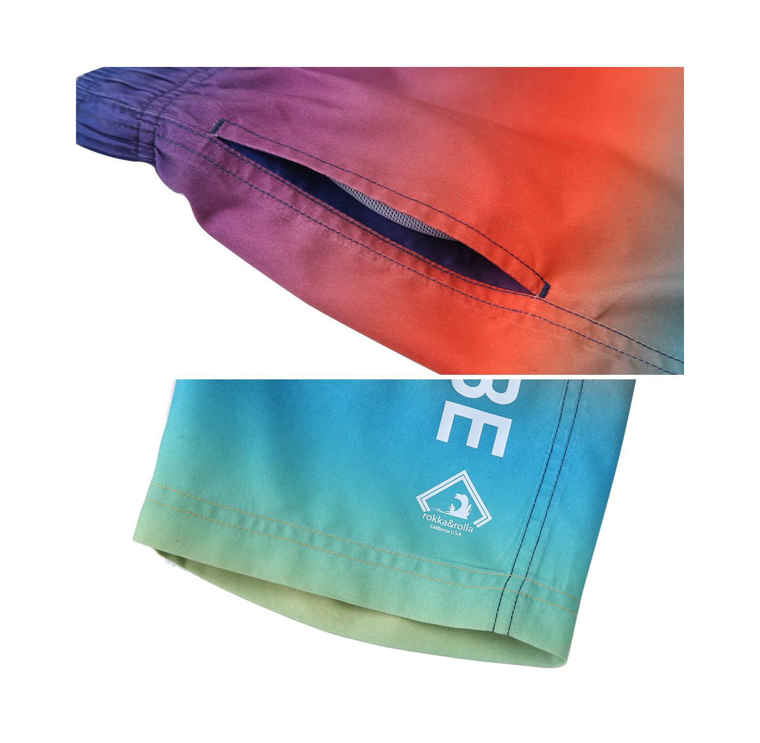 Big Boys Quick Dry Drawstring Swim Trunks Board Shorts with Mesh Lining UPF50+ XS-XXL