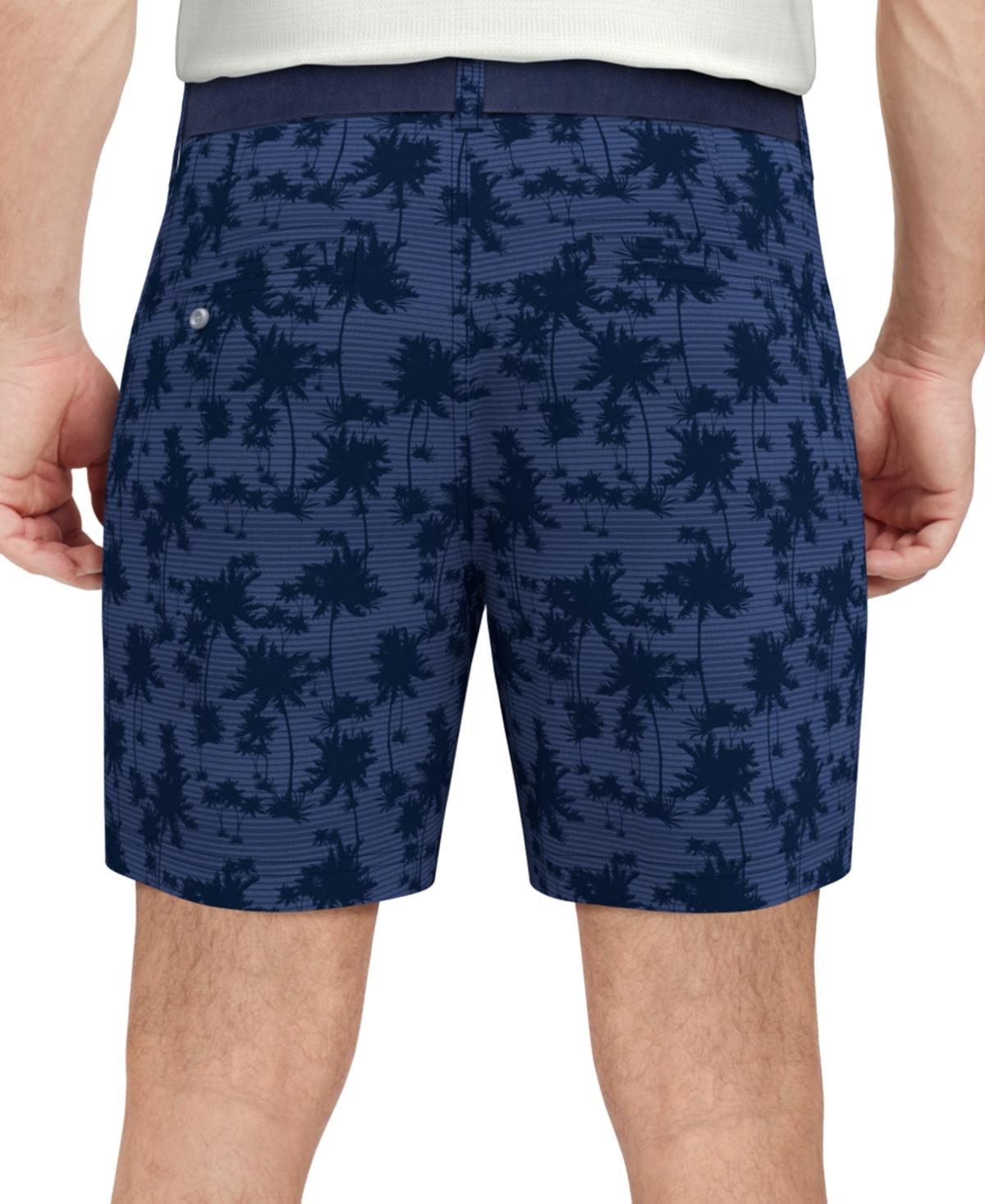 Pga Tour Men's Active Waistband Shadow Palm Printed 8