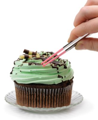 Endurance Stainless Steel 6" Pink Mini Decorating Tweezer - Pink