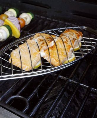 Rosewood Wire 26"x6"x2" BBQ Fish Basket