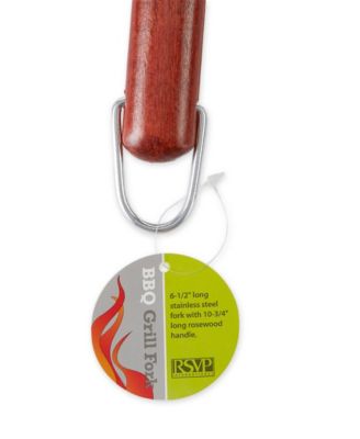 Stainless Steel Rosewood 19"x2"x1" BBQ Fork