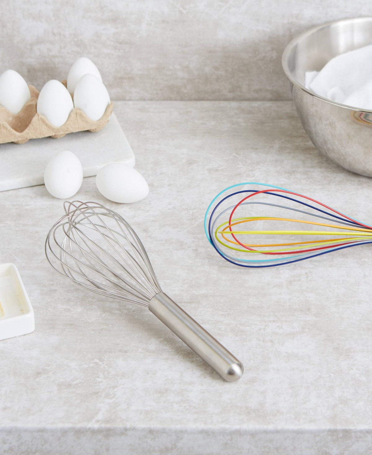 Shop Rsvp International Endurance 18/8 Stainless Steel 11" X 3.5" Balloon Whisk In Grey