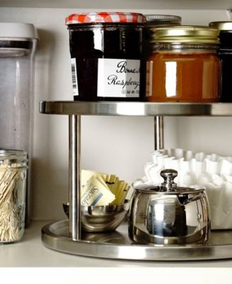 Endurance Stainless Steel 10.5&amp;quot; D x 6&amp;quot; H Two-Tier Lazy Susan