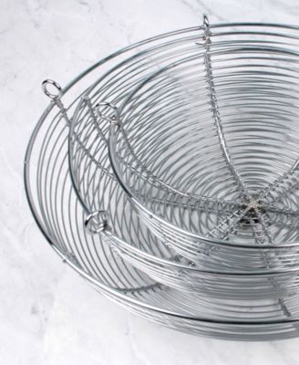 Woven Wire 3 Tier Chrome Hanging Basket