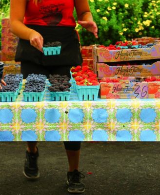 Aluminum Frame 17x11x18" Black Foldable Market Basket