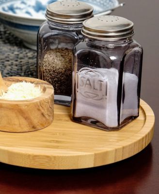 Bamboo 8" D Tool Crock Turntable