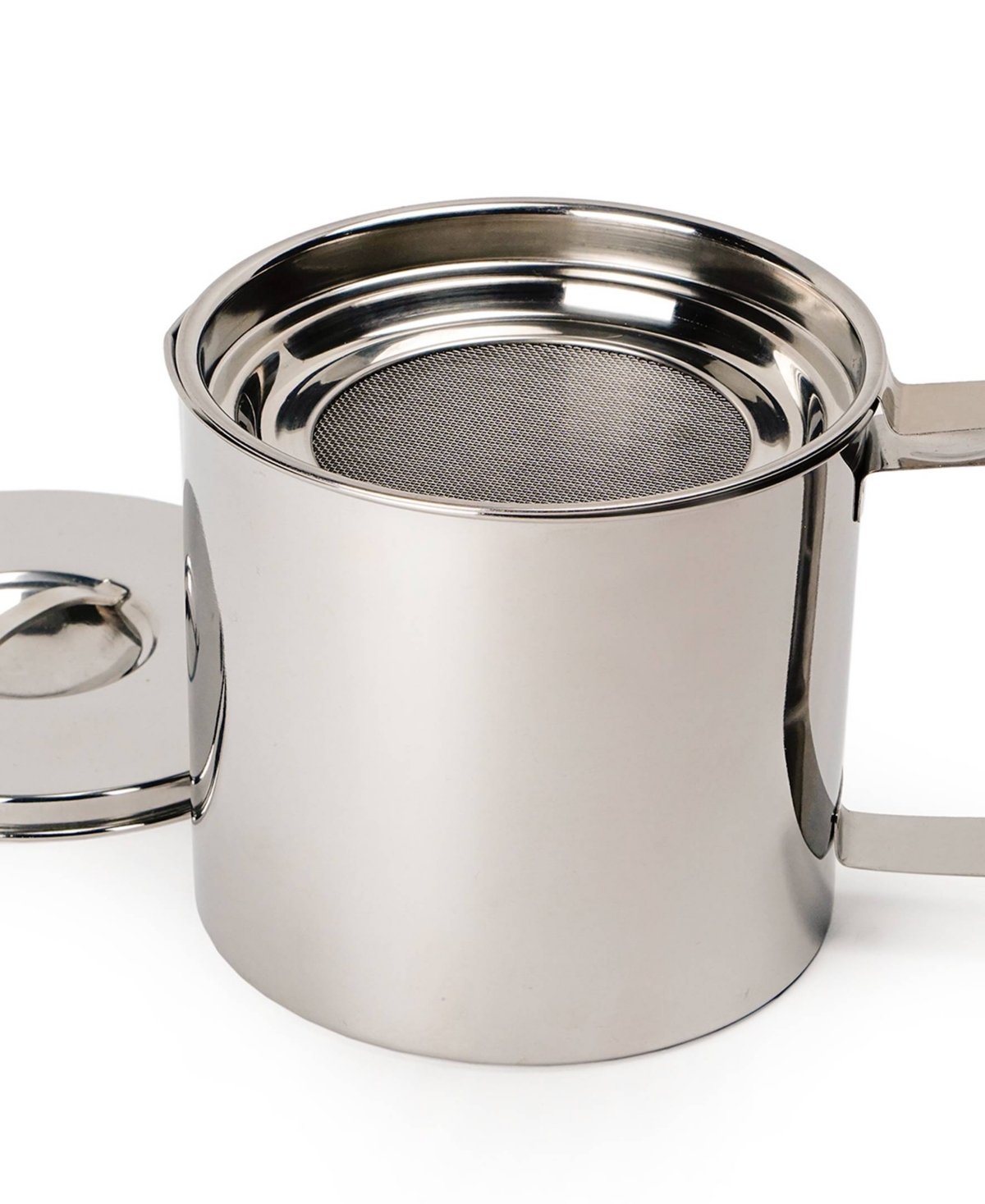 Shop Rsvp International Stainless Steel Endurance Medium 4 Cup Fryer's Friend Grease Keeper In Gray
