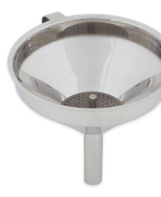 Endurance Stainless Steel 4" x 5" x 4.25" Deluxe Funnel with Removable Filter Set