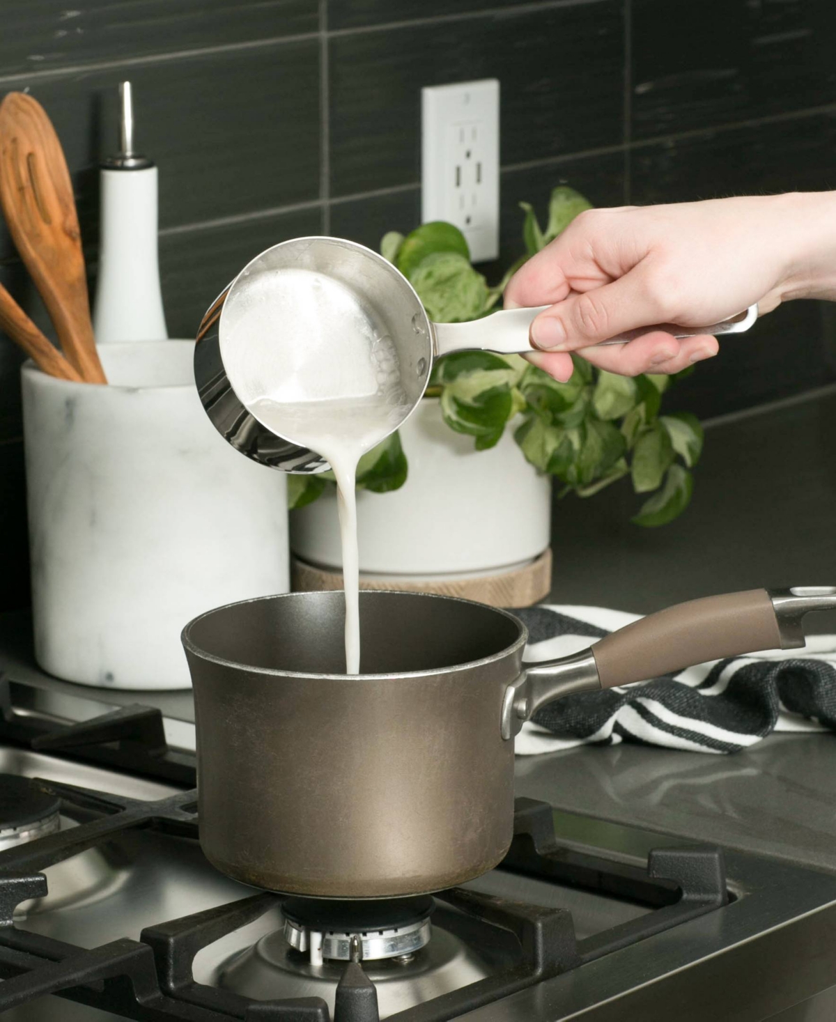 Rsvp International Endurance Stainless Steel 1.5 Cup Measuring Pan In Gray