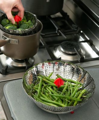 Endurance Stainless Steel Silicone 12" Umbrella Steam Basket