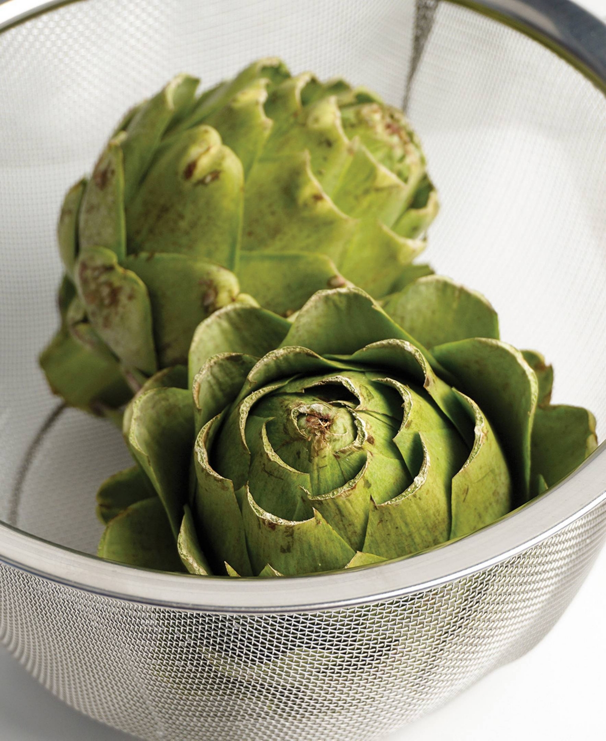 RSVP INTERNATIONAL ENDURANCE STAINLESS STEEL 4 QUART WIDE RIM MESH COLANDER BASKET 