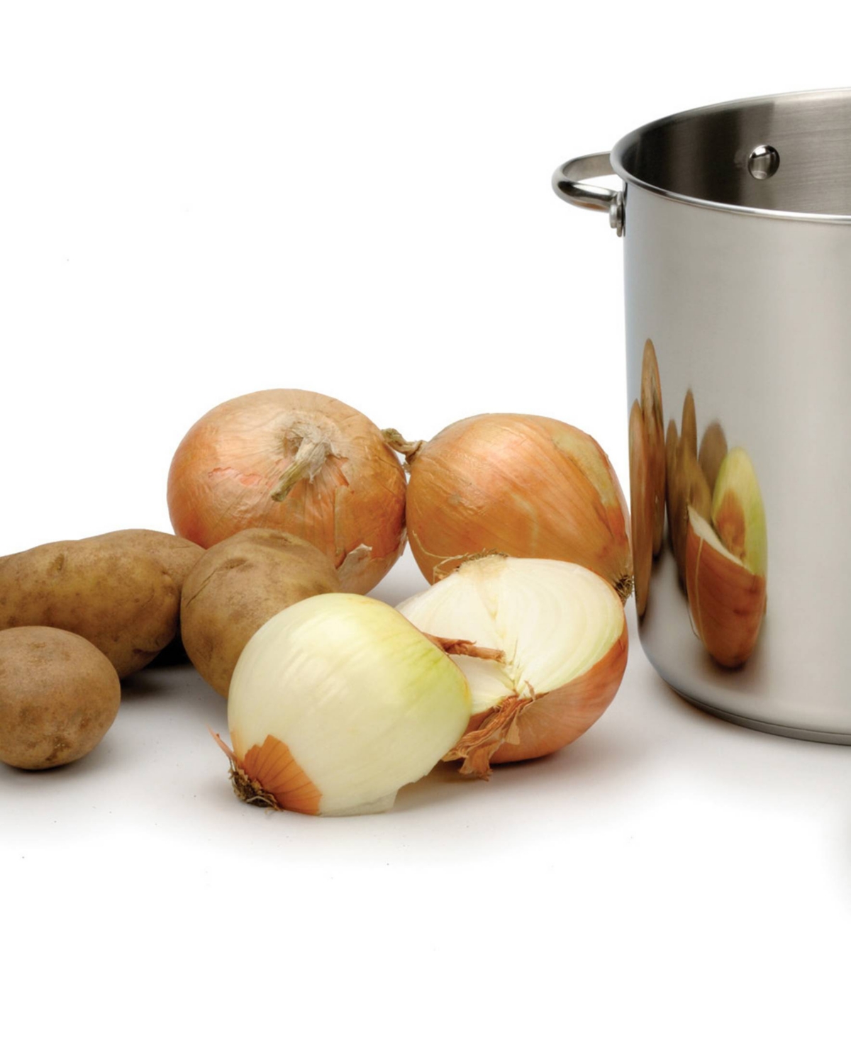Shop Rsvp International Endurance Stainless Steel 8 Qt Stock Pot In Gray