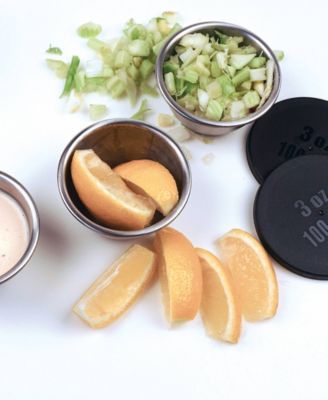 Endurance 4 Piece 3 ounce Condiment Cup and Lid Set