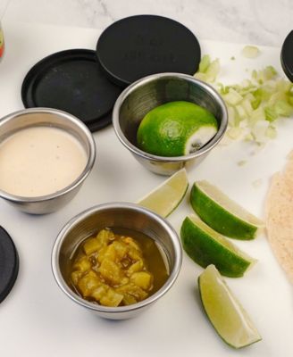 Endurance 4 Piece 3 ounce Condiment Cup and Lid Set