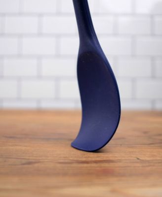 Silicone Coated Steel 11" x 2.25" Ela Series Blue Spoon