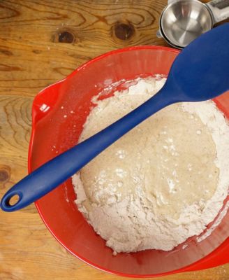 Silicone Coated Steel 11" x 2.25" Ela Series Blue Spoon