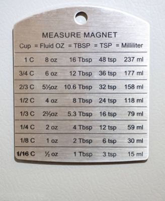 Endurance Stainless Steel 3.5 x 4.125" Measurement Magnet