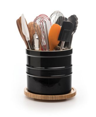 8" D x 7" H Black Oversized Tool Crock