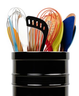 8" D x 7" H Black Oversized Tool Crock