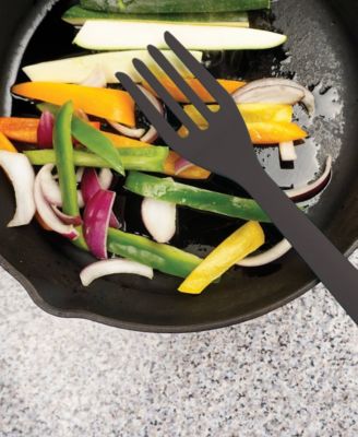 Silicone Coated Steel 11" x 2.25" Ela Series Black Fork