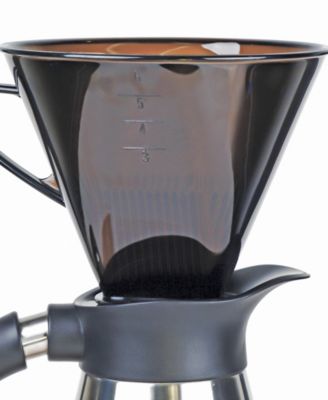 Plastic 7" x 6.25" x 6.5" Manual Drip Coffee Filter Cone