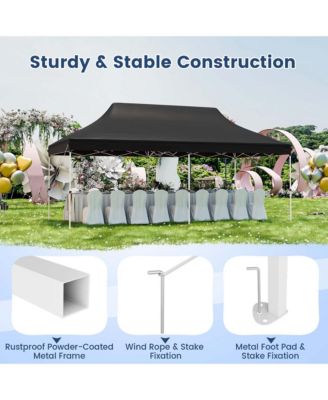 10 x 20 FT Pop-up Canopy UPF50+ Sun Protection Tent with Carrying Bag