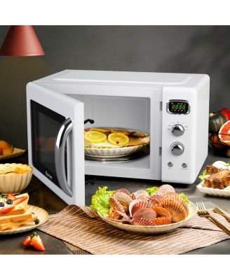 0.9Cu.ft. Retro Countertop Compact Microwave Oven 900W