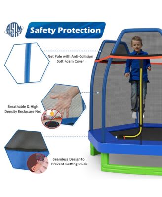 7FT Kids Trampoline Outdoor Indoor Recreational Bounce Jumper