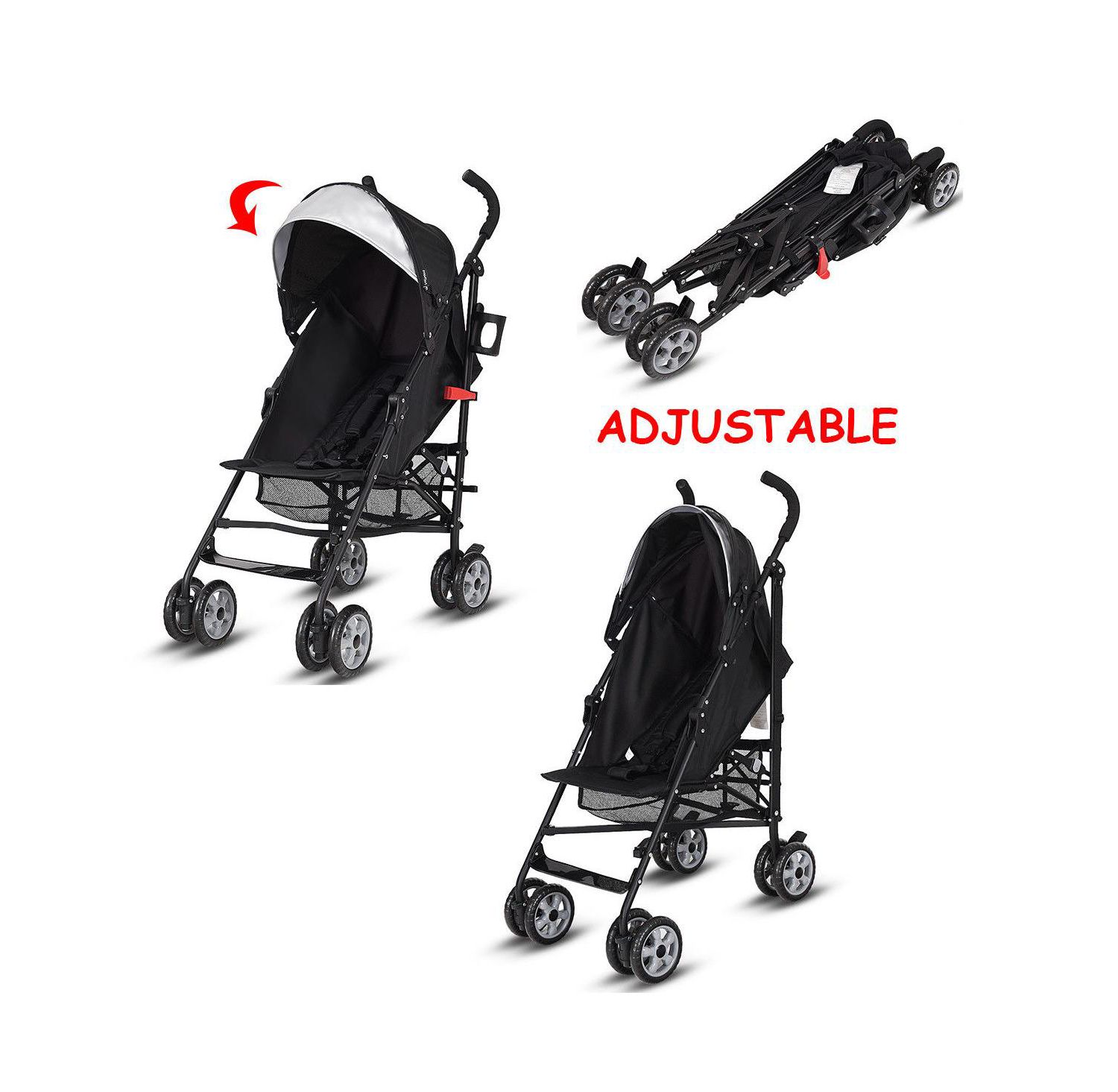 Folding Lightweight Baby Toddler Umbrella Travel Stroller w/