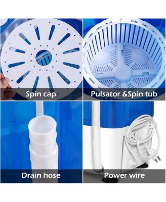 5.5lbs Portable Mini Compact Washing Machine Electric Laundry