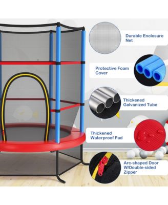55" Kids Trampoline Bouncing Jumping Mat Recreational Trampoline