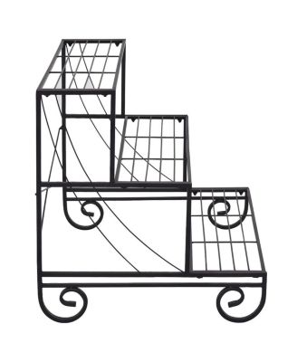 3 Tier Outdoor Metal Plant Stand Flower Planter Garden Display