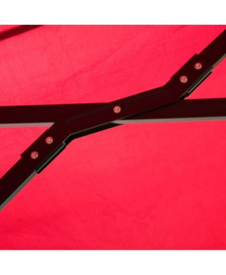 15' Market Outdoor Umbrella Double-Sided Twin Patio Umbrella with Crank