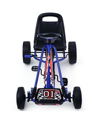 4 Wheels Kids Ride On Pedal Powered Bike Go Kart Racer Car Outdoor Play Toy