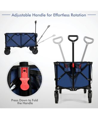 Folding Collapsible Wagon Utility Camping Cart