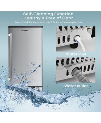 Ice Maker Free-Standing/Under Counter Machine 80lbs/Day w/ Light